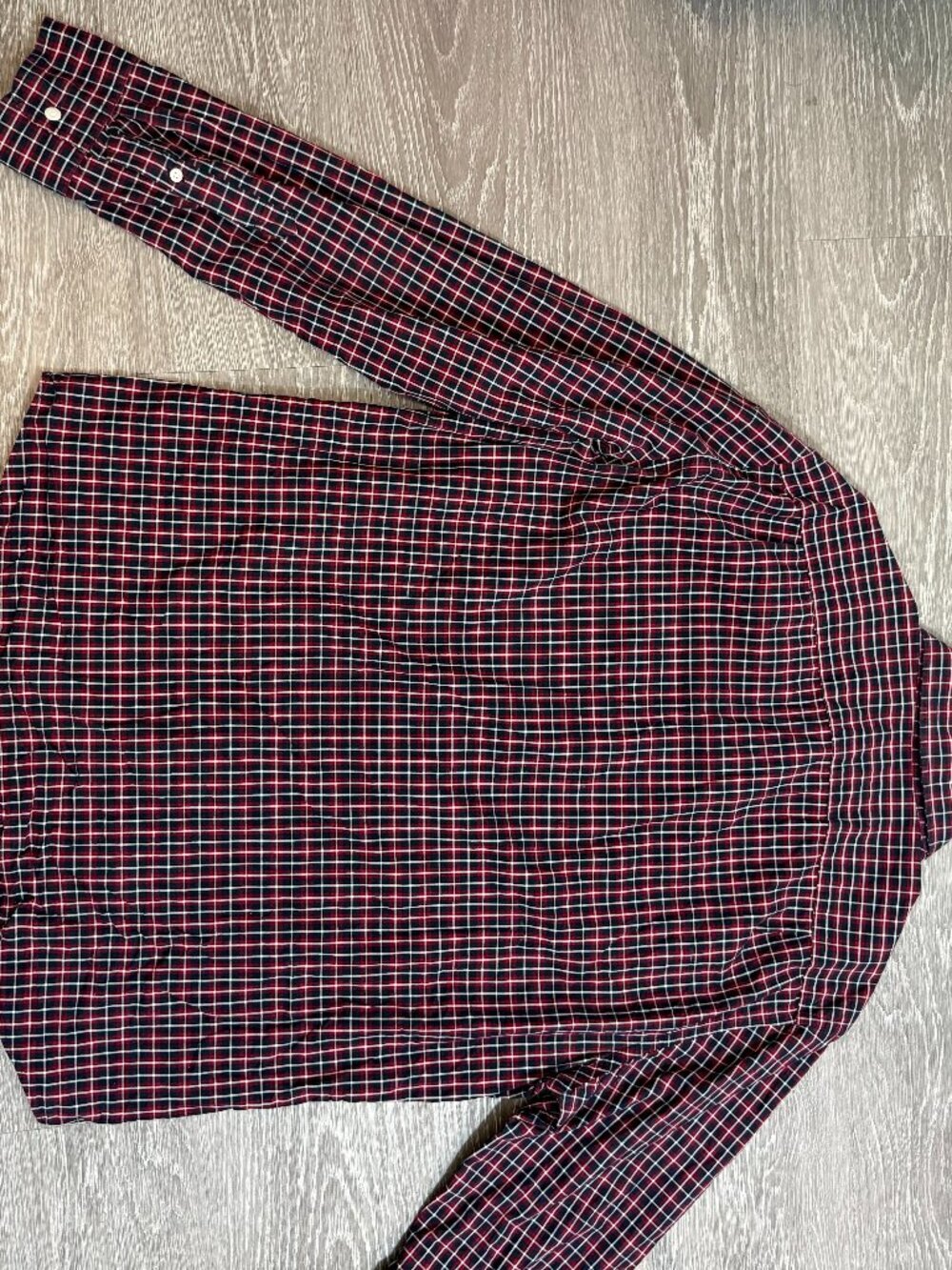 J. Crew Slim Fit Plaid Button Down Shirt - Red/Navy Size XL - Picture 3 of 7